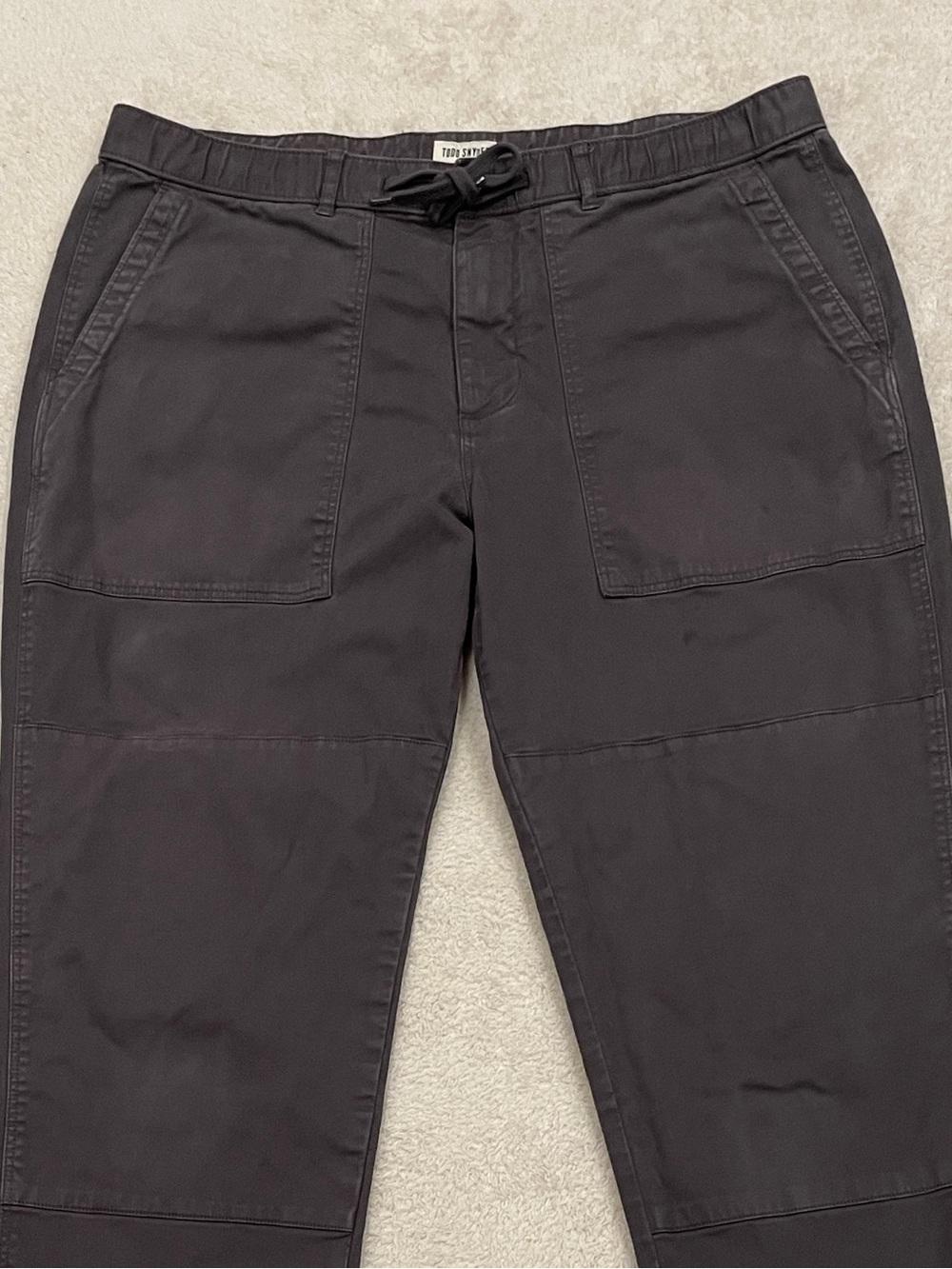 Todd Snyder Camp Stretch Drawstring Jogger Pants Gray Men's XL
